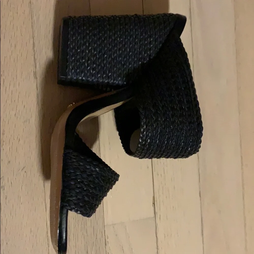 SCHUTZ Black Woven Heels - Picture 5 of 7